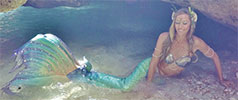 Rebecca Corby as a mermaid