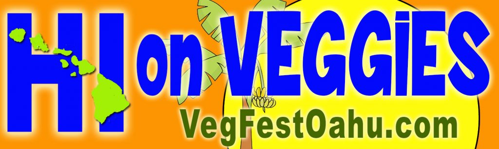 bumper sticker for vegan festival vegfest oahu