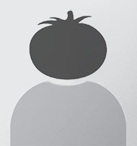 tomato silhouette for head (ha ha)