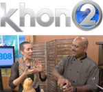 KHON2 logo with video still of cooking demo