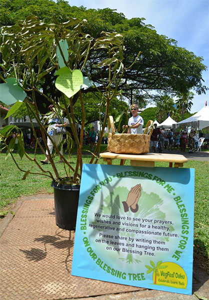 Blessing Tree at VegFest Oahu