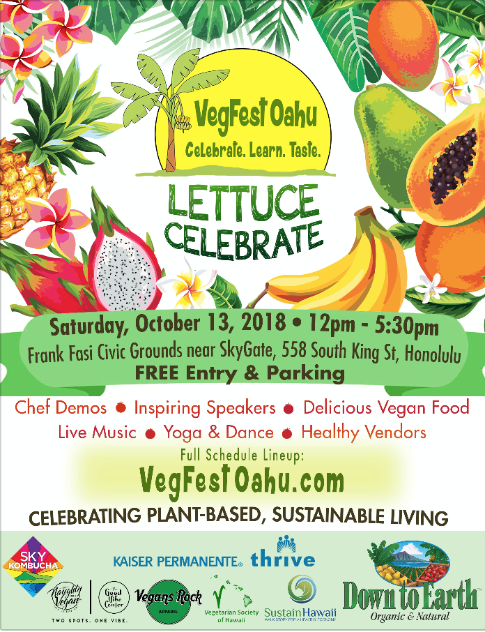 poster for vegfest oahu 208