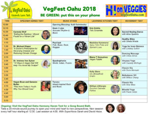 VegFest Oahu 2018 8.5x11 schedule (updated)